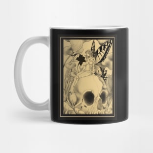 Fairy sitting on a skull Mug